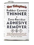 Doc Edingtons Rubber Cement Thinner & Adhesive Remover 32oz. Amazing Zero-Residue, Non-Staining & Low-Odor Formula. Great for Fast, Damage-Free Sticker Removal for Book Repair & FBA Retail Arbitrage