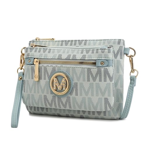 Image of MKF Collection Crossbody Bag for Women, American Flag Shoulder Bag, Vegan Leather Wristlet Bag Handbag Purse by Mia K
