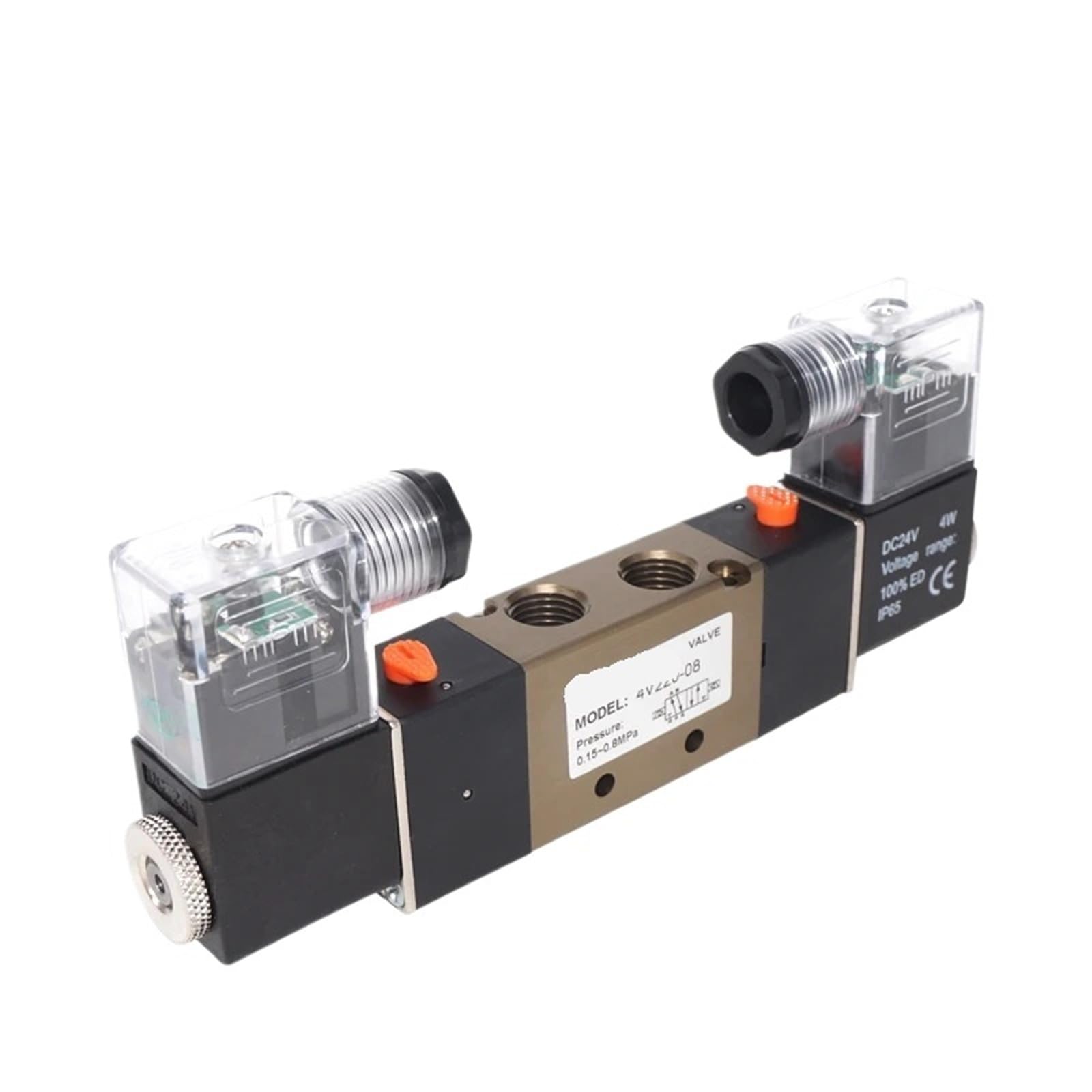 Électrovanne pneumatique haute réactivité en aluminium 4V220-08