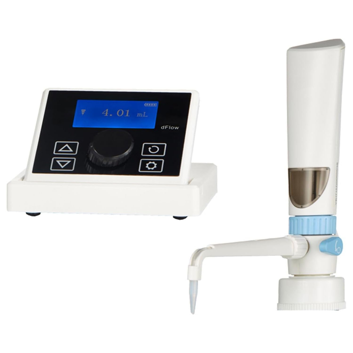 Digitaler Flaschenaufsatz-Dispenser, Polypropylen-Flaschenaufsatz-Bürette, Einstellbares Volumen Von 0,01 Bis 99,99 Ml, Unterstützt Dosieren/kontinuierliches Dosieren, Ohne Braune Flasche, Für Laborfl