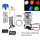 SJ@JX Arcade 2 Player Game Controller Stick DIY Kit LED Buttons Chrome Paint MX Microswitch 8 Way Joystick USB Encoder Cable for PC MAME Raspberry Pi Red Blue