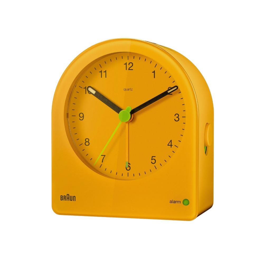 BRAUN/Brown Analog Alarm Table Clock Retro AB2 Reproduction Color