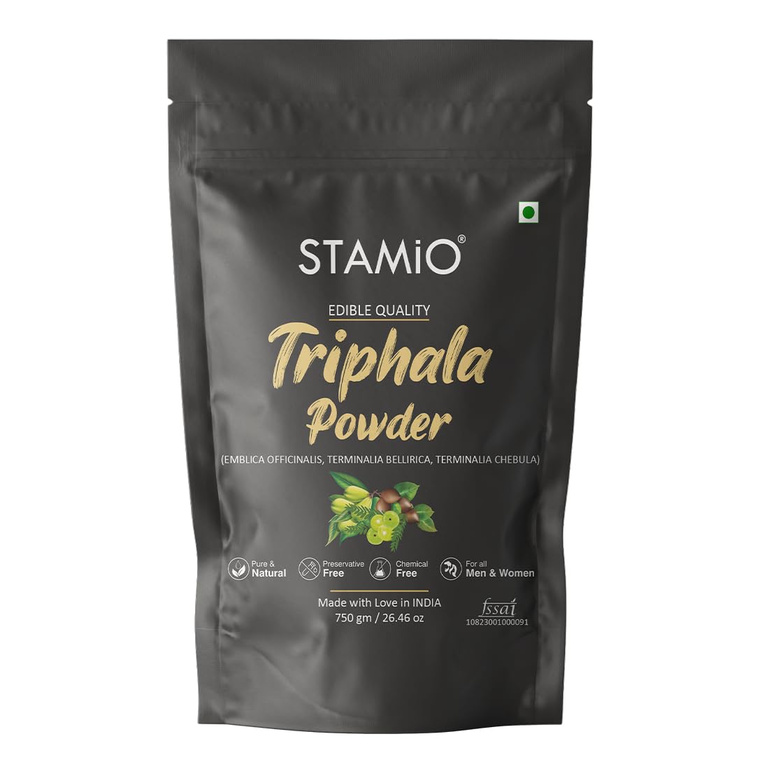 STAMIO Triphala Powder 750 gm | Amalaki | Bibhitaki | Haritaki | Digestive Health | In Pouch 26.46 oz (B0CD6341ZD) Amazon Price History, Amazon Price Tracker