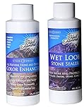 Color Enhancer Sealer for All-Natural Stone and Pavers. Marble, Travertine, Limestone, Granite, Slate, Concrete, Grout, Brick, Block.