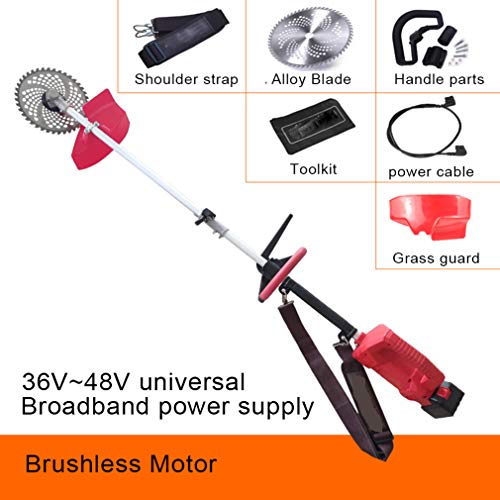 Cordless Gras Trimmer Kit, Höhe einstellbare Elektrische Rasenmäher mit klingen, cordless gras Brushcutter trimmer Geeignet für rasen garten wartung