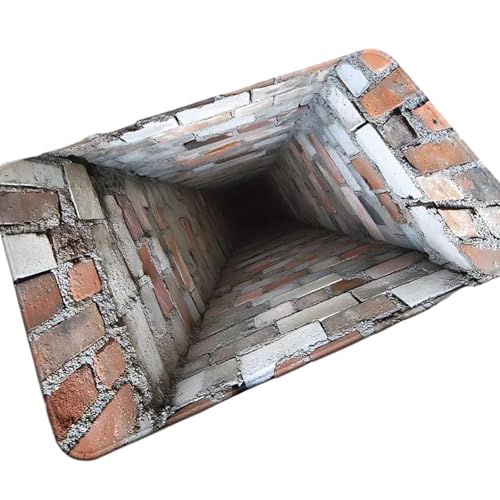 Modern Absorbent 3D Optical Illusion Rug for Bathrooms and Entryways Quick Dry Bath Mat