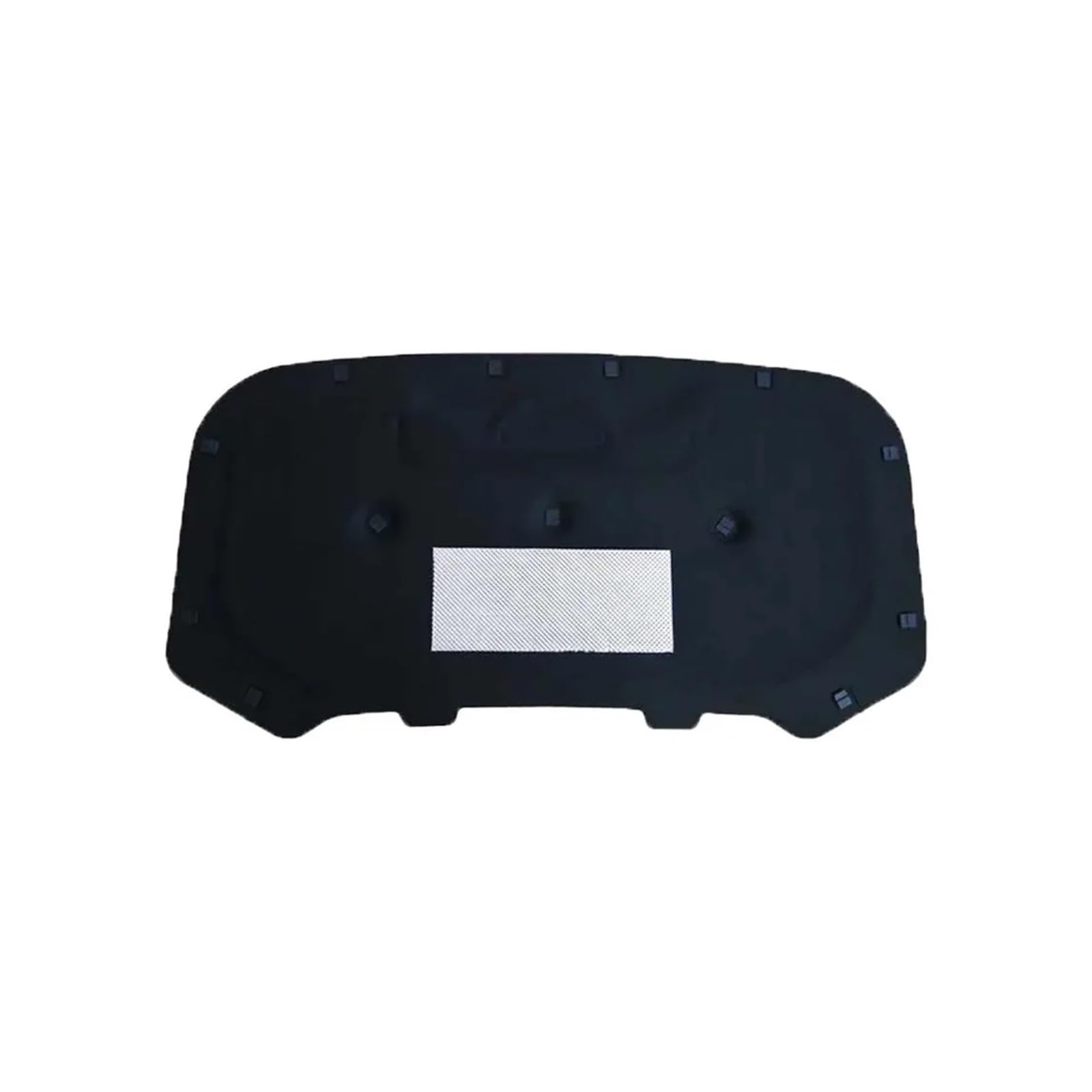 Wuqqxxqcm Type B Car Engine Hood Pad Compatible For Vw Taos Tharu 2018~2025 Black Silver Front Engine Sound Insulation Carpet Rug Car Accessories(Type B)