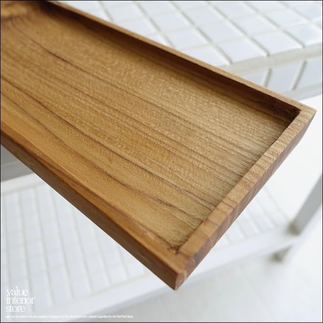 Amazon.co.jp: チーク材 長皿角40cm 木皿 寿司皿 平皿 前菜皿 ロング