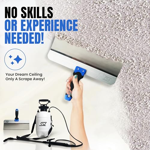 Popcorn Ceiling Scraper Kit with Sprayer