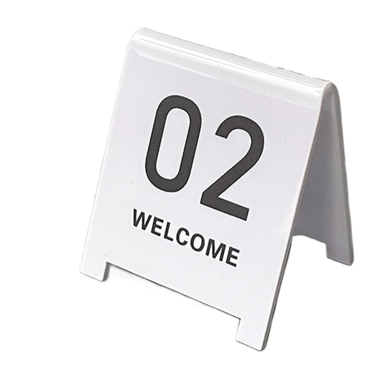 Números de mesa de acrílico, Tarjetas Carpa Doble CaraBanquetes Restaurantes(White,71~80)