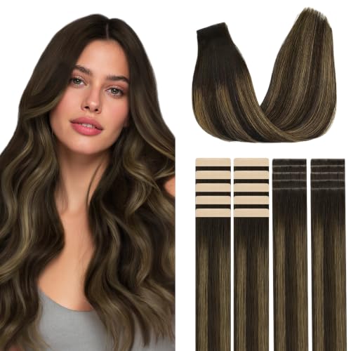 GOO GOO Invisi Edge Tape in Hair Extensions Set, Versatile Styling