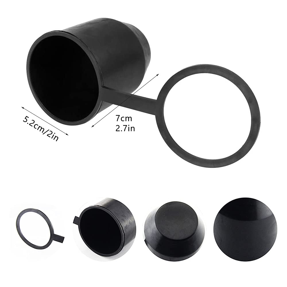 SHPUJUN 2 Pièces Cache Boule Attelage Voiture,Protection Boule Attelage,Boule Attelage Pour Universel Remorque Voiture,Protection Boule Attelage Voiture,Cache Boule Attelage Voiture Pour Boule