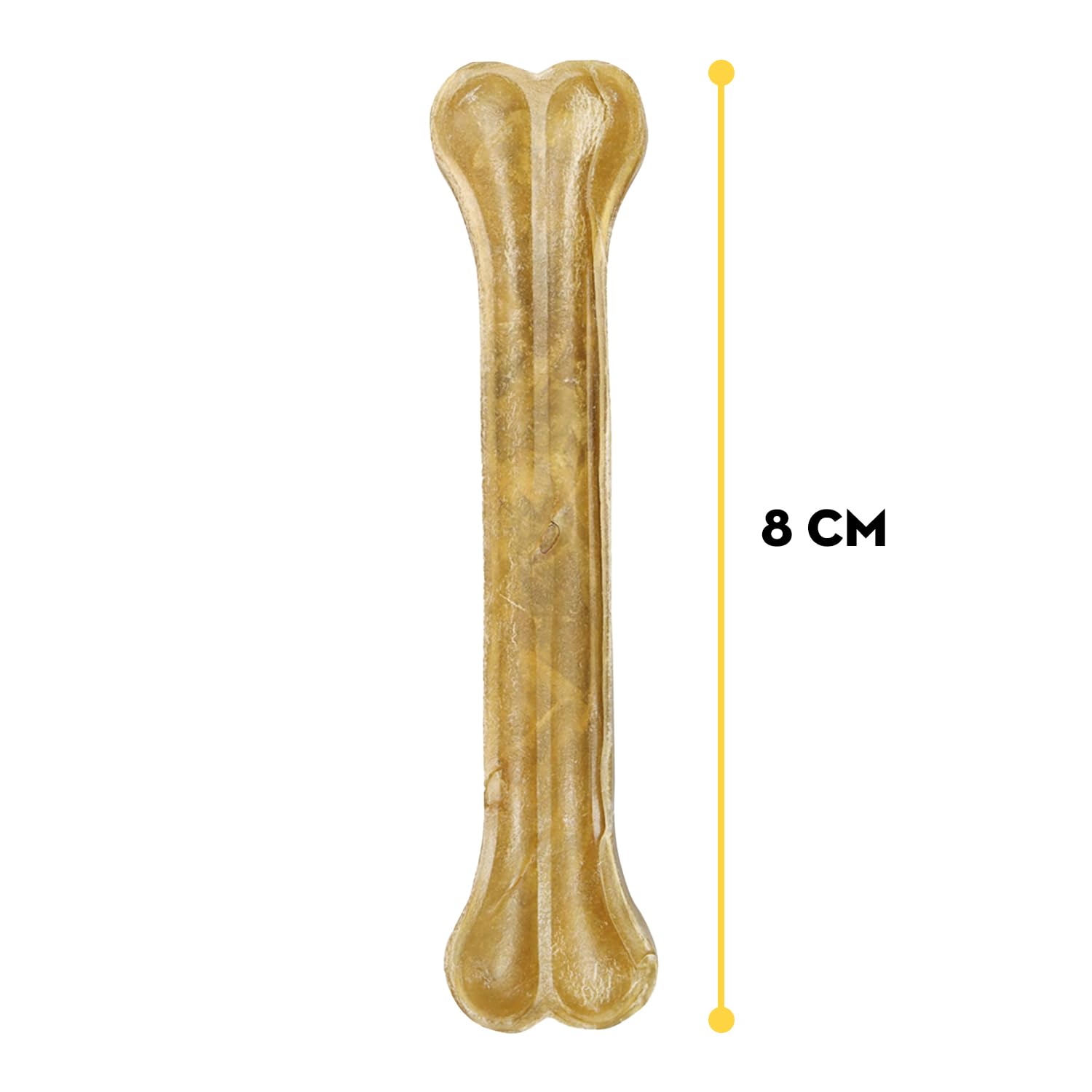 Croci King Bone Natural Beef Hide Dental Stick Dog Chews 8 cm 4 pz