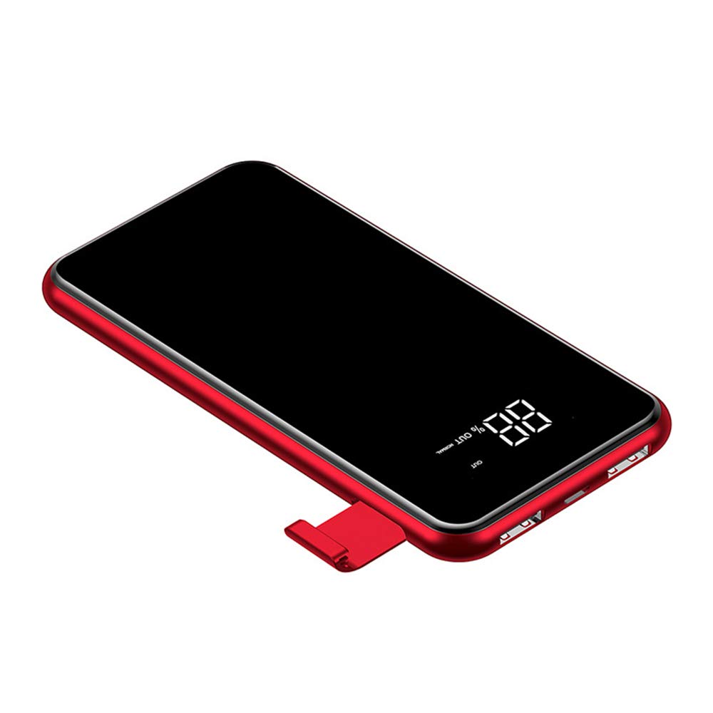 Cargador Inalámbrico Power Bank 10000mAh Batería Externa 2 Puertos & Entrada Doble Cargador Portátil y LED Digital Display para iPhone X/8/8 Plus y Todos Móviles con QI