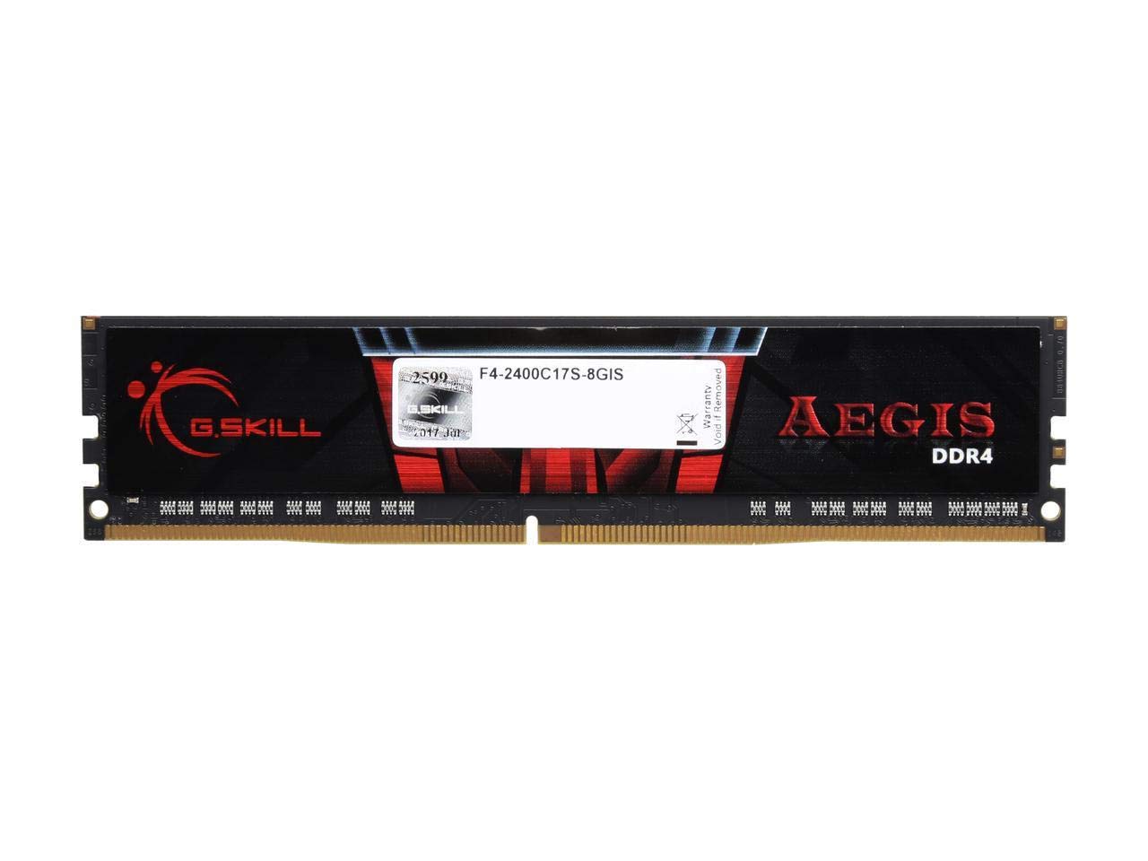 Amazon | G.Skill 8GB（1×8GB）Aegis DDR4 PC4 19200 2400MHz Intel