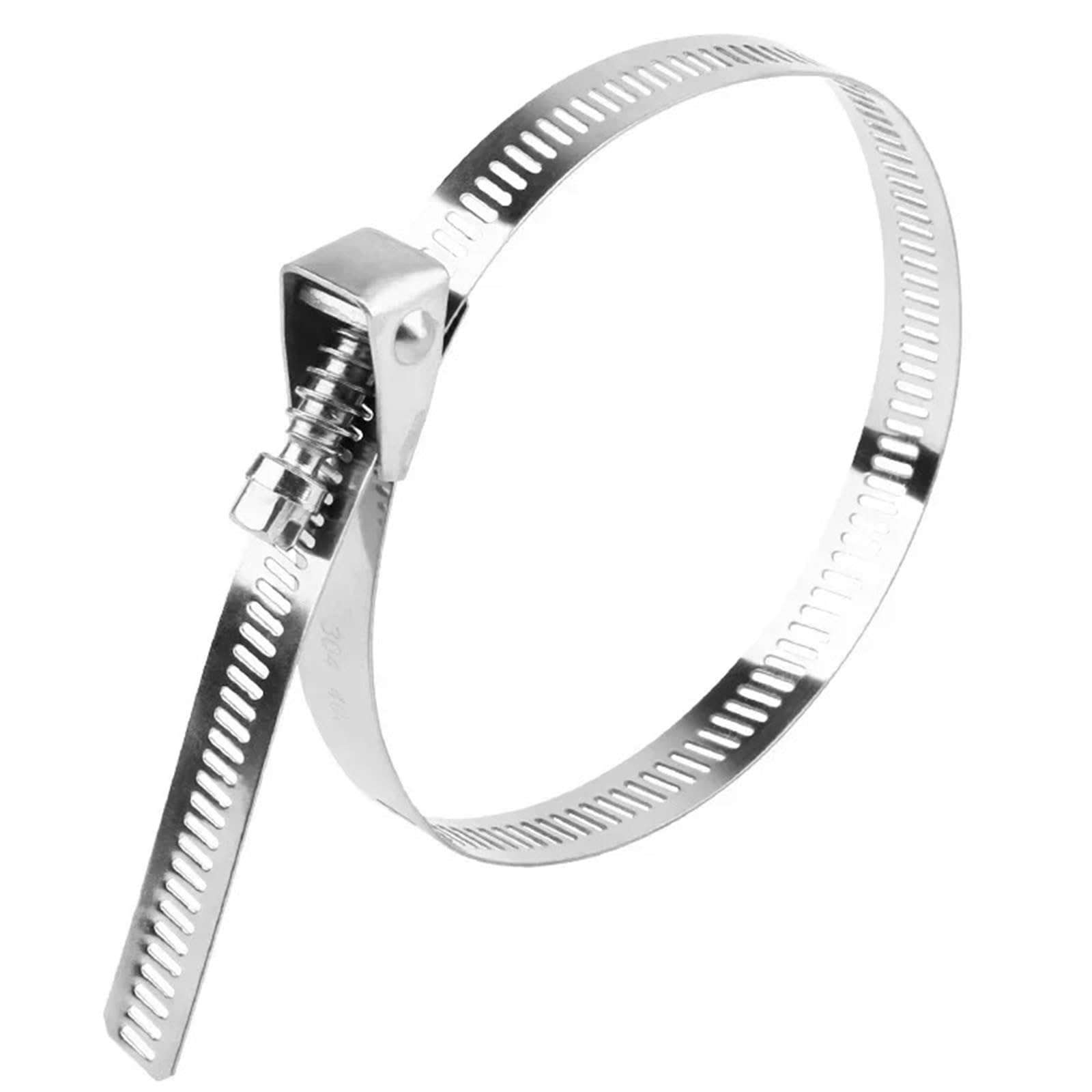 Yilmvany One Color 5Pcs Adjustable Stainless Steel Worm Gear Hose Clamps(14X500x0.6mm)
