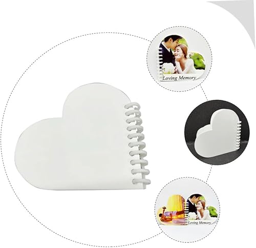Miniatura 3 de Abaodam Marco de fotos en forma de corazón sublimación libro de fotos DIY artesanía sublimación marco de imagen banco libro de recortes corazón