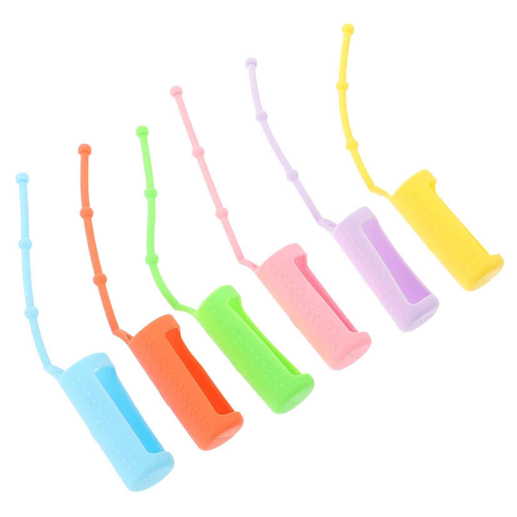 Didiseaon Essential Oil Pouch Protective Cover 6pcs 10ml Silicone Sleeve Leak Proof Case