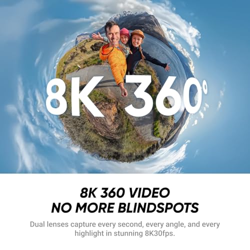 Image of Insta360 X4 Air Motorcycle Bundle - Lightweight 165g 8K 360 Camera, Invisible Selfie Stick, Replaceable Lenses, Shoot First & Frame Later, Built-in Wind Guard, FlowState Stabilization