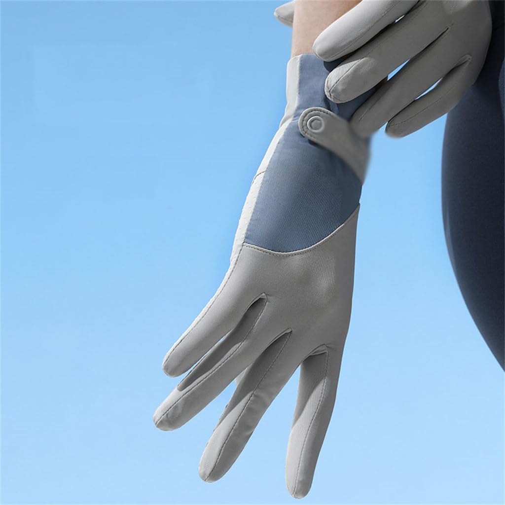 Sunscreen gloves, breathable and thin women's outdoor cycling gloves, touch screen