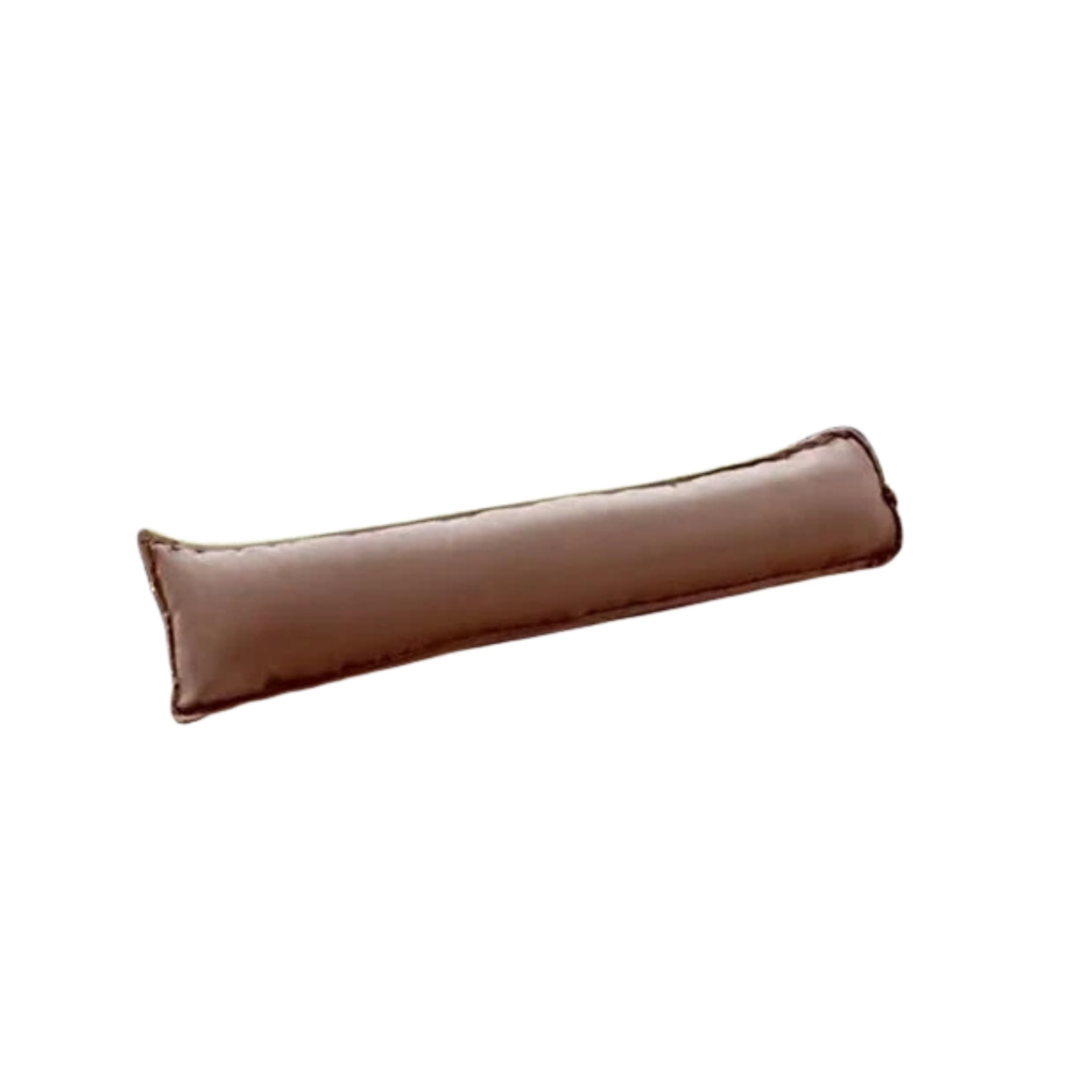 Paraspifferi in tessuto ultra morbido a tinta unita, imbottito in fibra cava, paraspifferi per finestre e corridoi, a risparmio energetico (marrone/cioccolato)