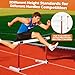 NELOMO Adjustable Hurdle Training Hurdle Track and Field Equipment Professional Track and Field Hurdles with Counterweight for Personal Training Track and Field Competition (1)