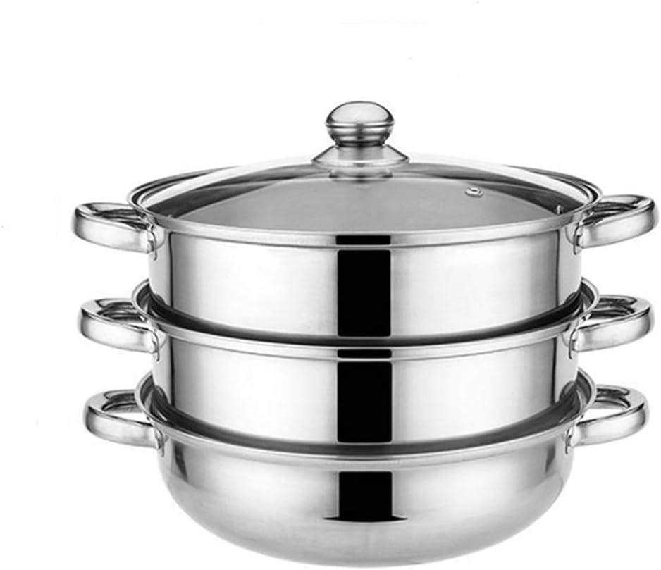 Multifunctional 2/3 Layers Stainless Steel Steaming Soup Pot Hot Pot Cookware Home Kitchen Cooking Steamers Boiler