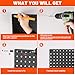 ValueMax 6 Pack Metal Pegboard Panels, 12”x 12” Heavy Duty Metal Pegboard Wall Organizer for Home, Garage, Workbench, Kitchen, Craft Room Tool Storage, Black Modular Peg Board Organizer Board