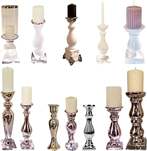 DRULINE 2er-Set Dekoschale Silber Obstschale modern Keramikschale Tisch-Deko Silber Hochzeitsdeko Silberschale Gebäckschale Obstteller Früchteschale Dekoschalen silberne Schalen Keramik Deko Tablett