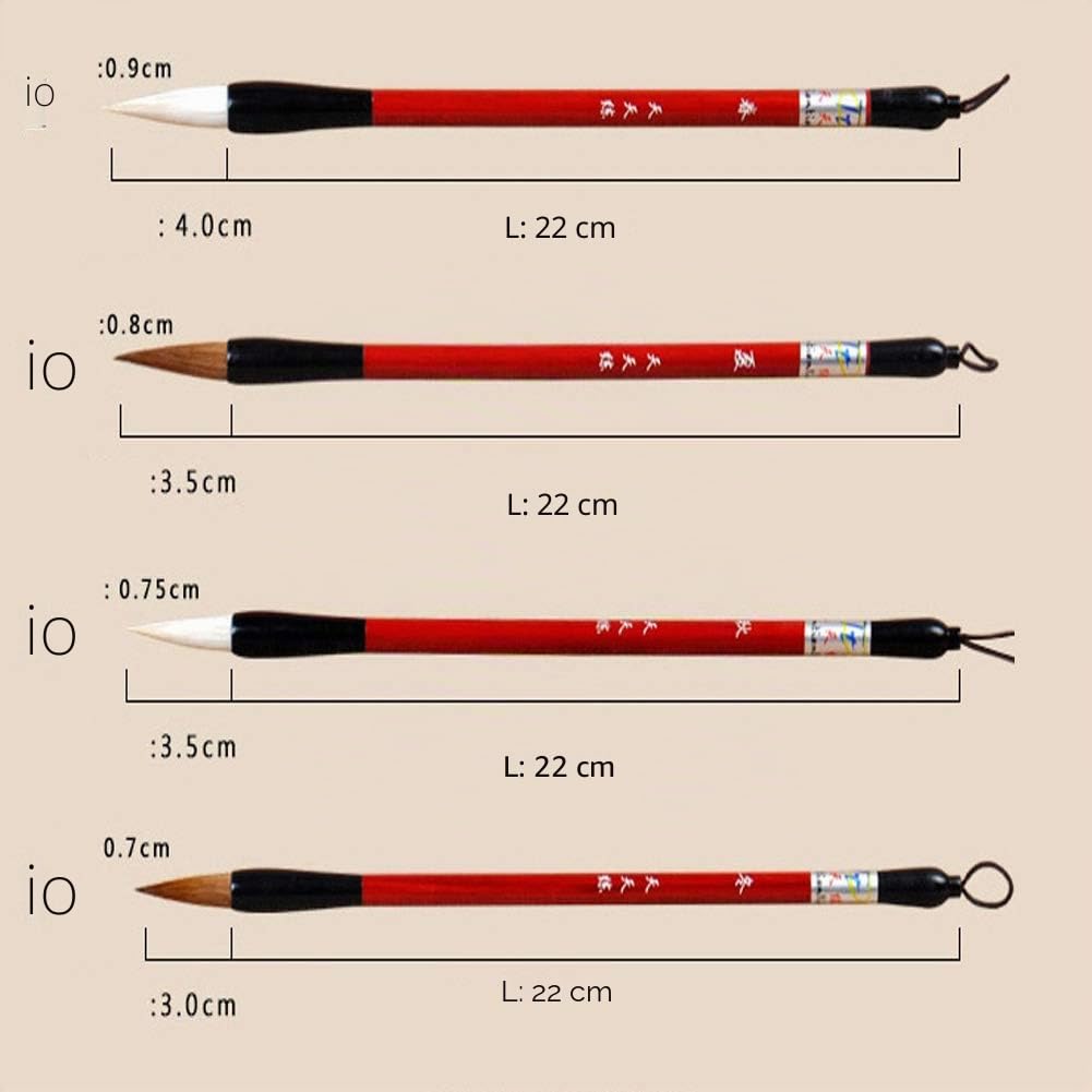 Set di 10 pennelli per calligrafia cinese, professionale giapponese Sumi per scrittura ad acqua e pittura Kanji, regalo per principianti S-F-Z1
