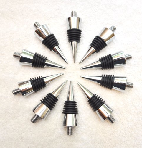 10 Premium Quality Chrome Cone Shape Bottle Stopper Kits