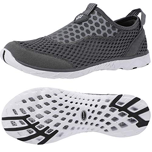 ALEADER Mens Quick Dry Water Shoes for Aqua Sports, Water Aerobics, Boating, Fishing