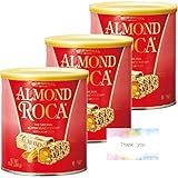 【3個セット】ハワイアンホースト アーモンドロカ キャニスター オリジナルメッセージカード付き チョコレート