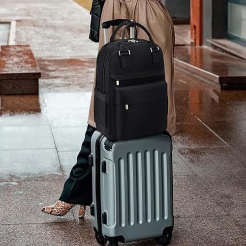 Image of MOCA Women's Minimal Laptop Backpack | Stylish Office & Travel Bag with USB Charging Port | Lightweight, Multi-Pocket, Fits 15.6 inch Laptop
