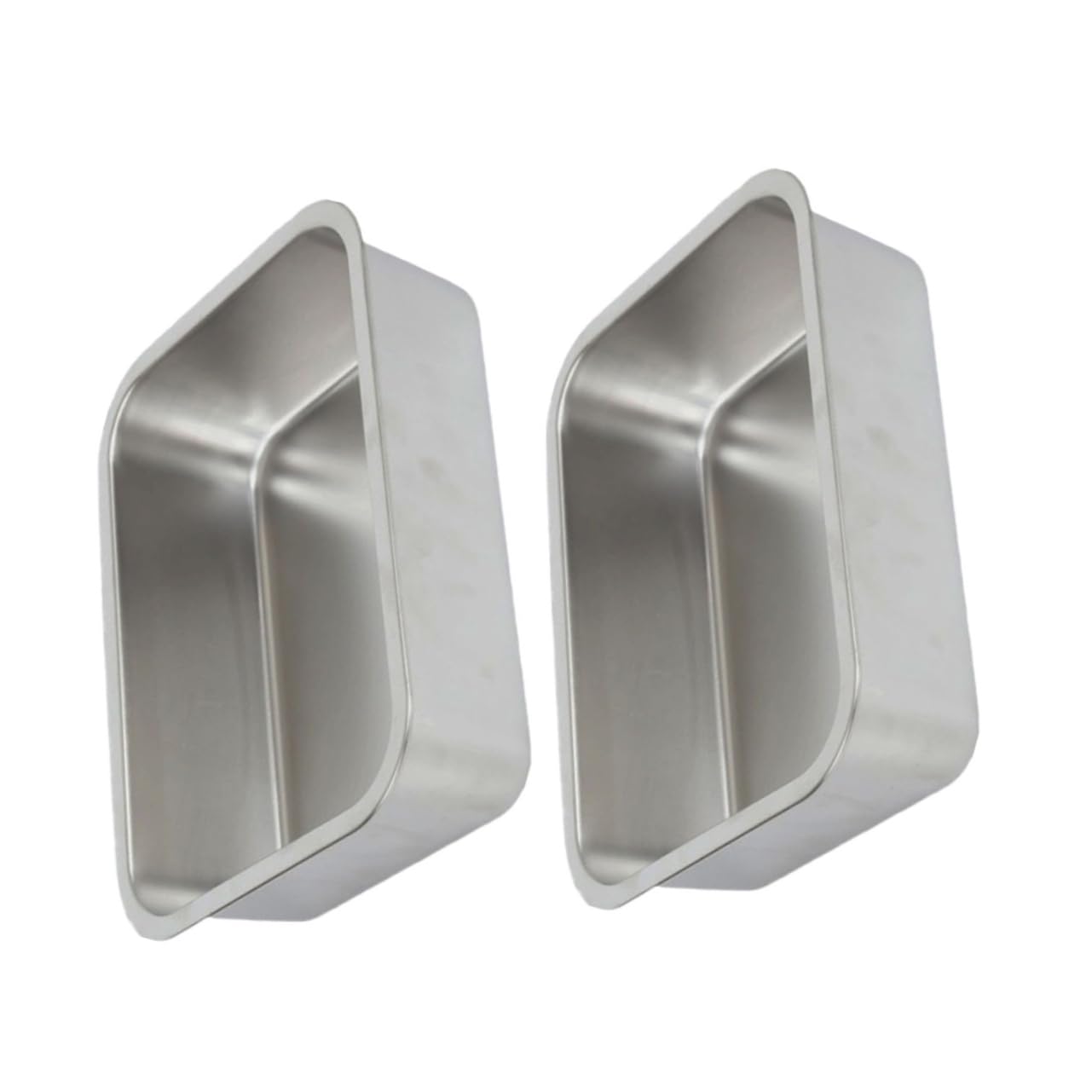 SOLUSTRE 2pcs Stainless Steel Buffet Pans Chafing Dish for Buffet Food Serving Containers
