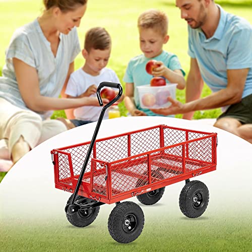 4.10/3.50-4 Flat Free Tires Solid Rubber Tyre Wheels，10" Air Less Tires Wheels With 5/8" Center Bearings Perfect Compatible With Gorilla Carts/Hand Truck/Trolley/Garden Utility Wagon Cart，2 Pack #TOP6