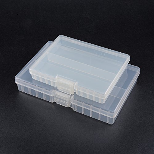 Boîte piles transparentes AA AAA sourcingmap lot de 2 étuis - 2