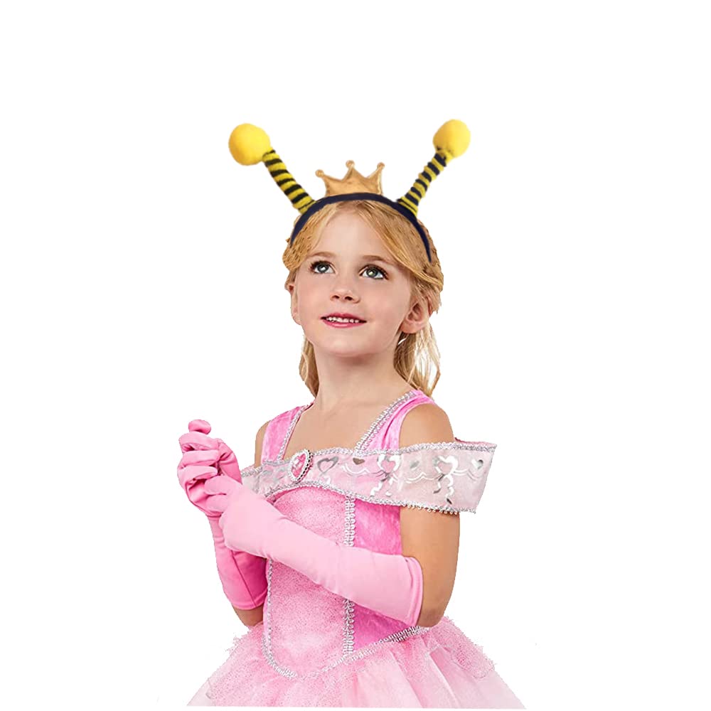 JMOCD Lot 10 Serre-têtes Abeille Avec Antennes – Flanelle Confortable, 22x11 Cm – Pour Fêtes, Cosplay, Photo