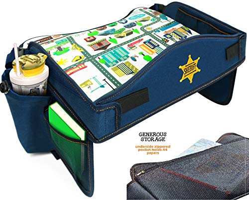 Coolmum Kids Travel Tray, Toddler Car Seat Tray, Activity Organizer, Snack Lap Tray