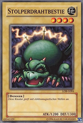 Stolperdrahtbestie (V.1) LOB-DE084 Common Deutsch Near Mint Unlimitiert - Legend of Blue Eyes White Dragon - mit ReCollectibles-Versandschutz - für Yu-Gi-Oh!