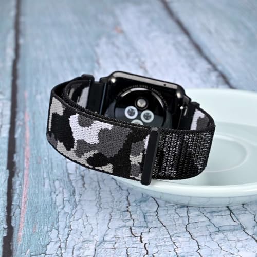 Image of WOCCI Adjustable Nylon Sport Watch Bands with Hook and Loop Fastener, Quick Release Watch Straps for Men and Women, Band Width 18mm 20mm 22mm