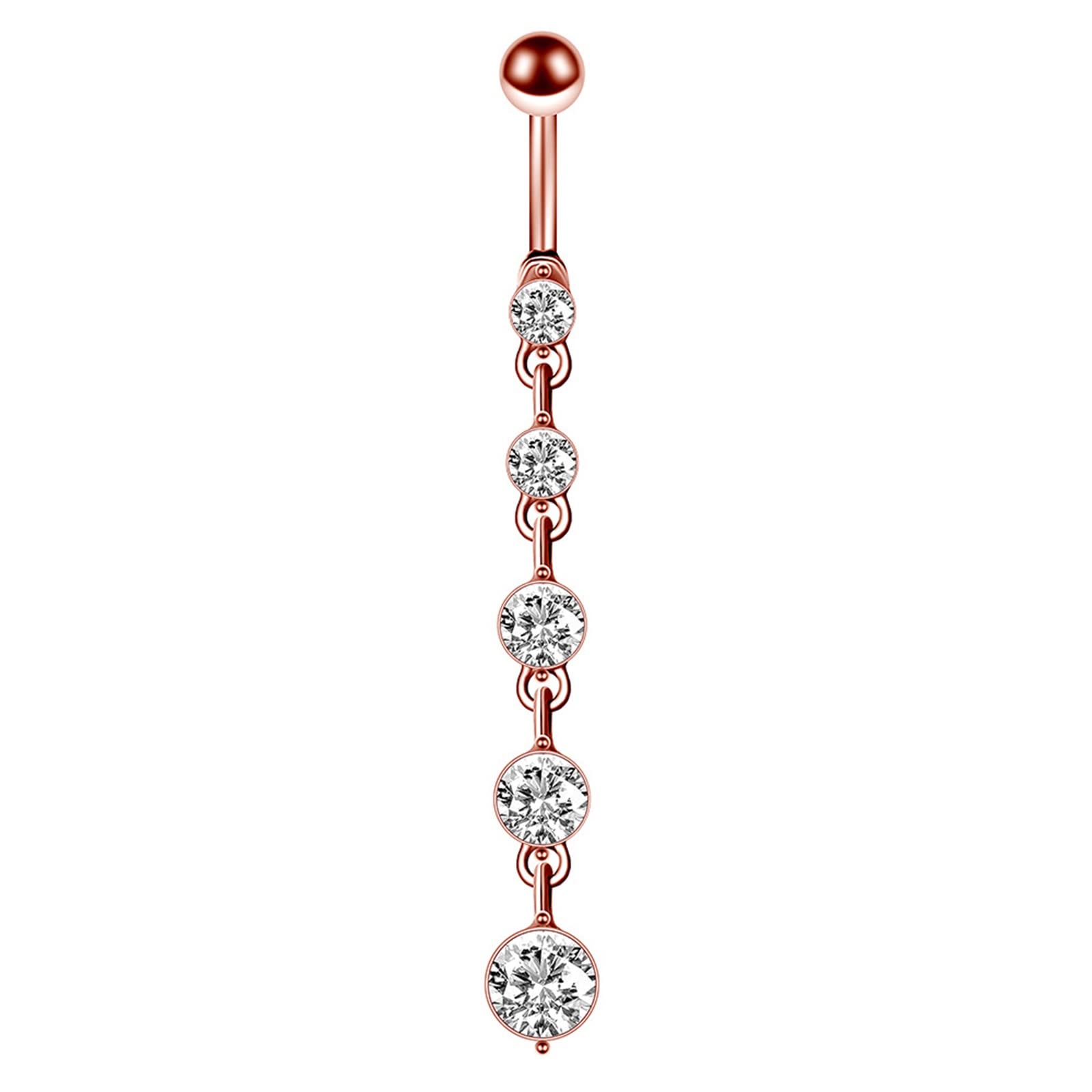 Belly Rings for Women Dangling Color, Body Pierce Jewelry for Women Round Star Flower Heart Cubic Zirconia