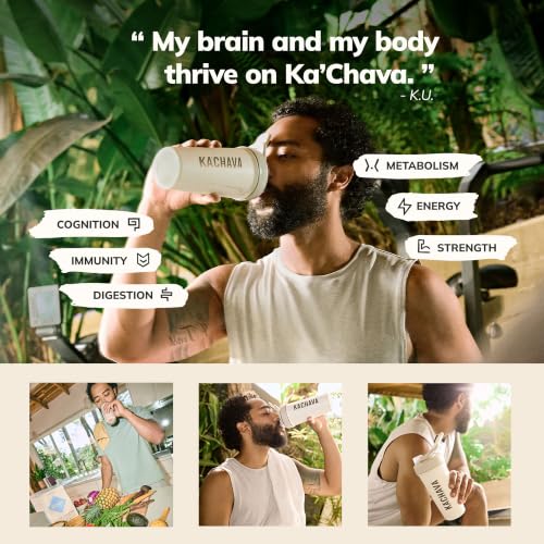Image of Ka'Chava Whole Body Meal Shake Matcha 2 lb - Vegan Protein Powder with 85+ Superfoods & Greens - Plant-Based Meal Replacement with Probiotics & Digestive Enzymes - Gluten & Dairy Free (15 Servings)