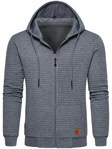 Tyhengta Hoodies Herren Lässige Jacken Leichtes Sweatshirt mit...