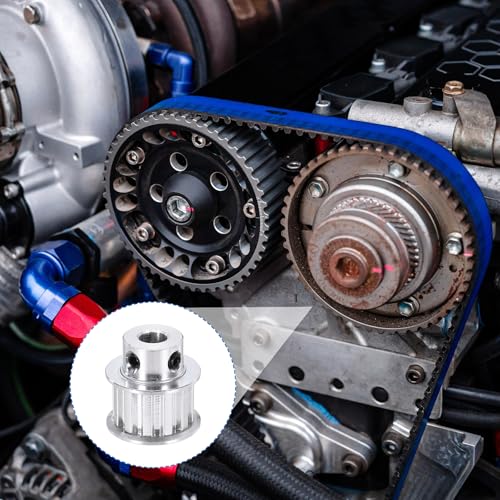 QUARKZMAN 2 Stk Zahnriemenscheibe Aluminium Riemenscheibe 7mm Bohrung Pulley Synchronrad 5.08mm Teilung 11mm Nutbreite für Zahnriemen CNC Maschine 3D Drucker 12 Zähne