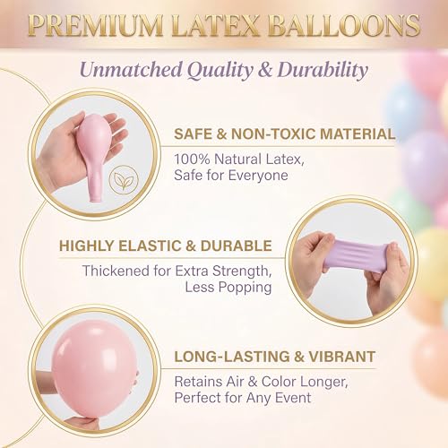 Image of Balloon Column Kit Set of 2 With Baby Pink Chrome Balloons Included - with Base,Pole,Balloon Tower Backdrop Decoration for Wedding,Baby Shower, Birthday,Princess Party, or Bachelorette