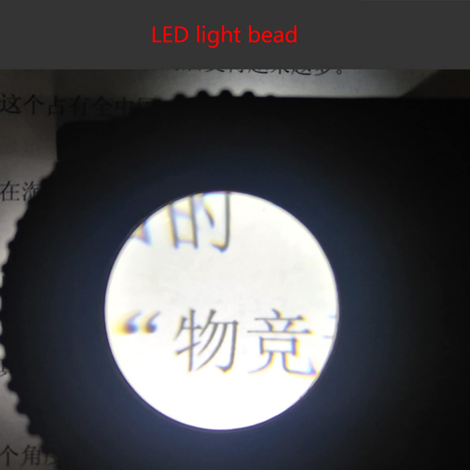EUQKKWLOY Vergrößerungsglas 20x, beleuchtete Lupe, Münzlupe mit Licht, Juwelierlupe für Stickereien, Stempel, Augenlupe mit Licht