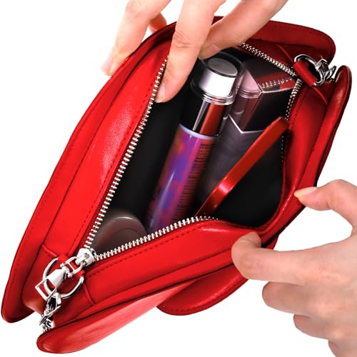 Mushroom Crossbody Purses, PU Leather Shoulder Bags with Strap, Cute Unique Purses for Women Girl, Lovely Novelty Mushroom Gifts3