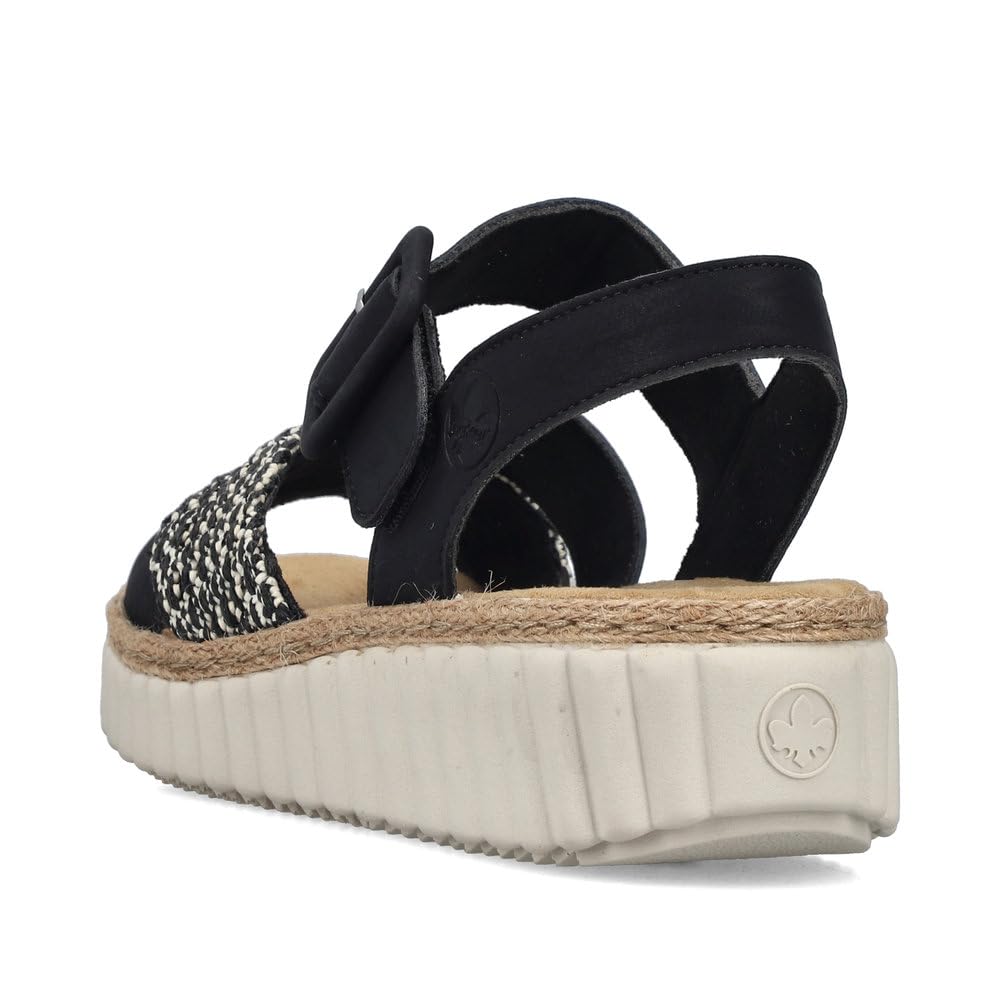 Rieker Damen Keilsandalen 69269, Frauen Sandalen