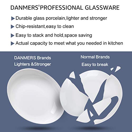 image for Dinnerware Set Danmers 12-piece Opal Dishes Sets, Plates, Bowls, Servi